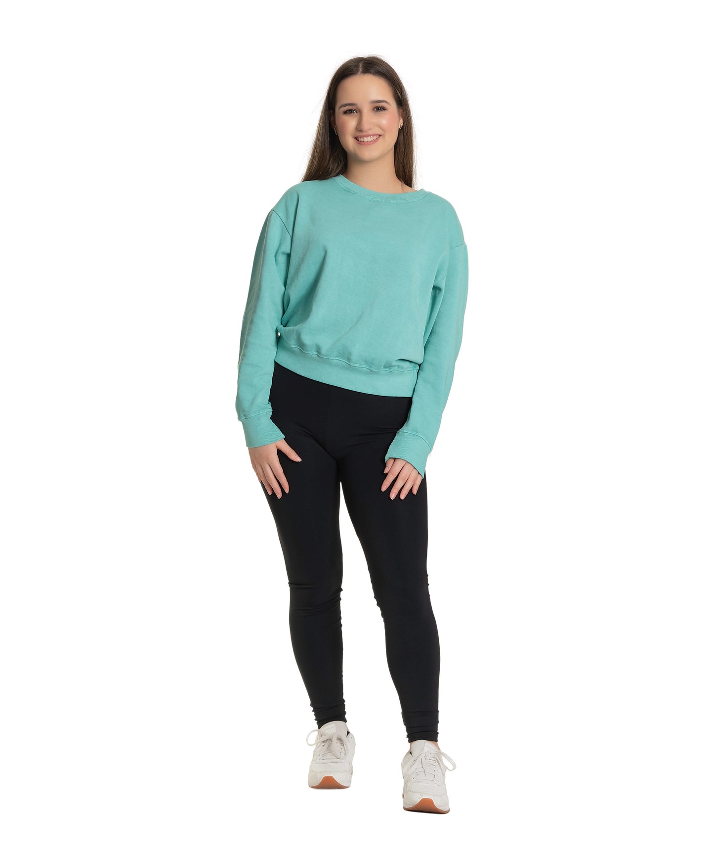 14E Vintage Fleece Turquoise Crew