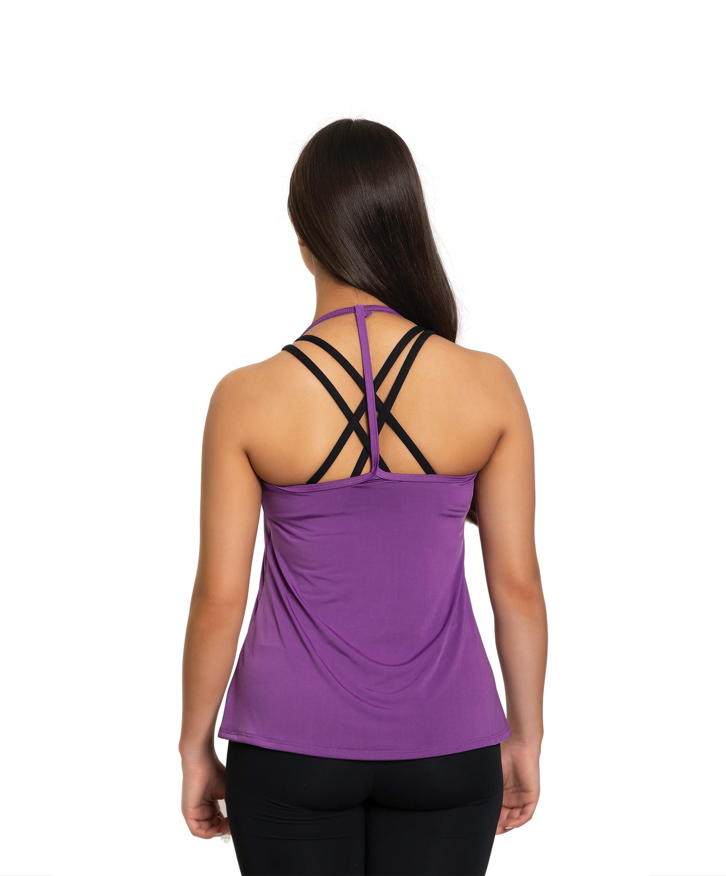 9G Flowy Grape Thin Strap Racerback Top
