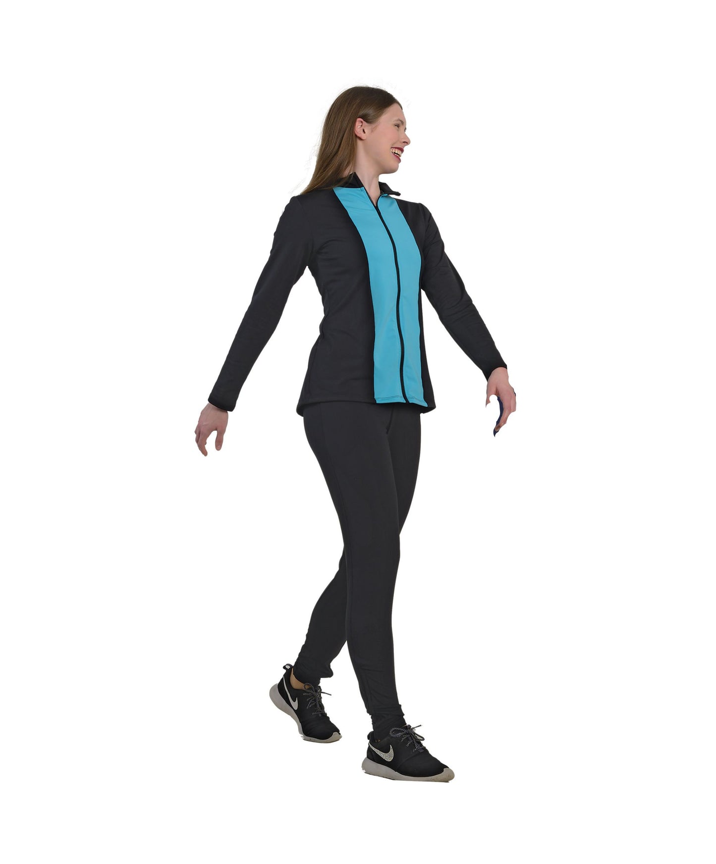 14F Custom 2-Tone Zip Front Jacket & 14G Hi-Waist Interlock Jogger Pant
