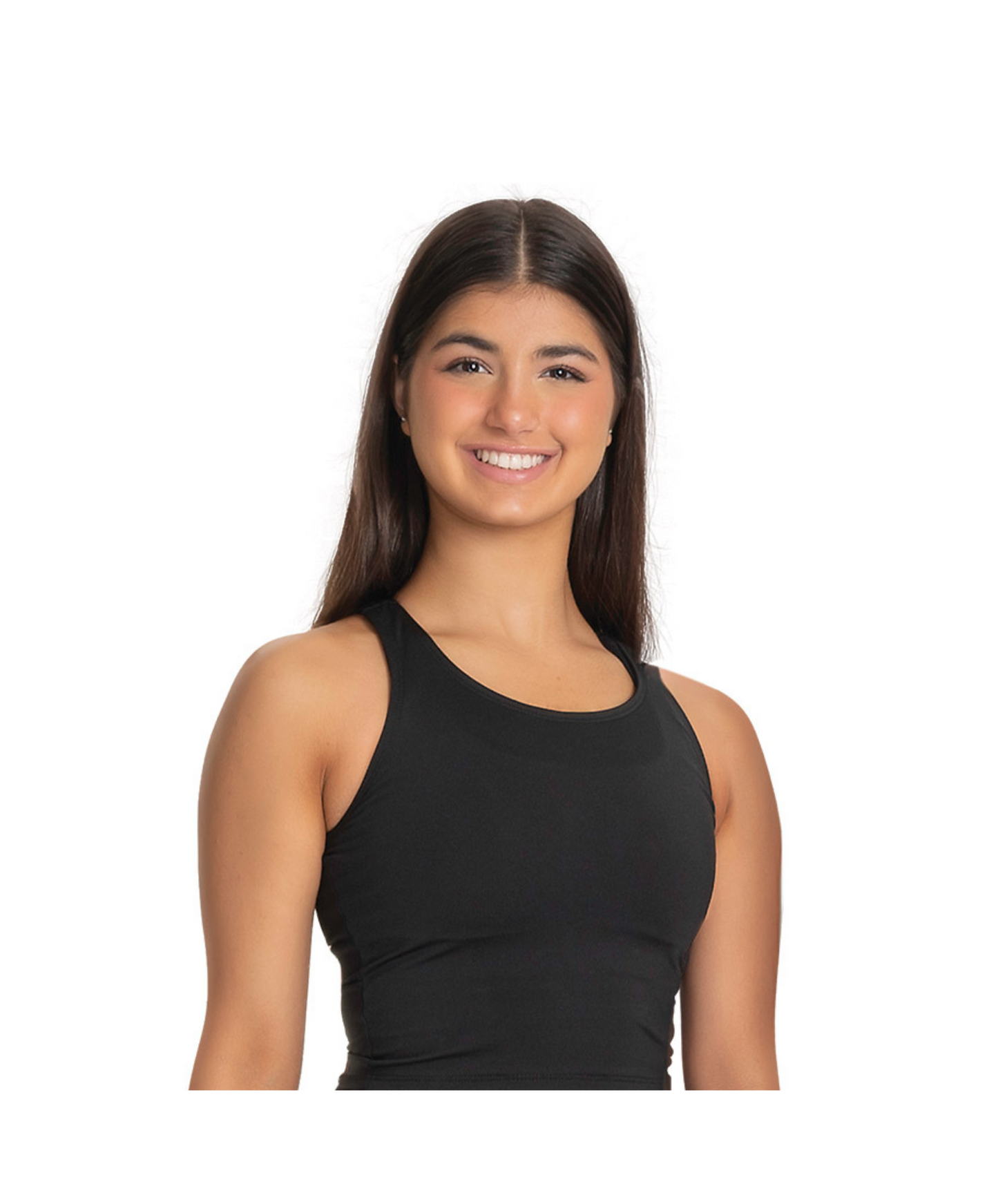 6G Black Sequin Ruffle Skort & 6J Long Racerback Crop Top