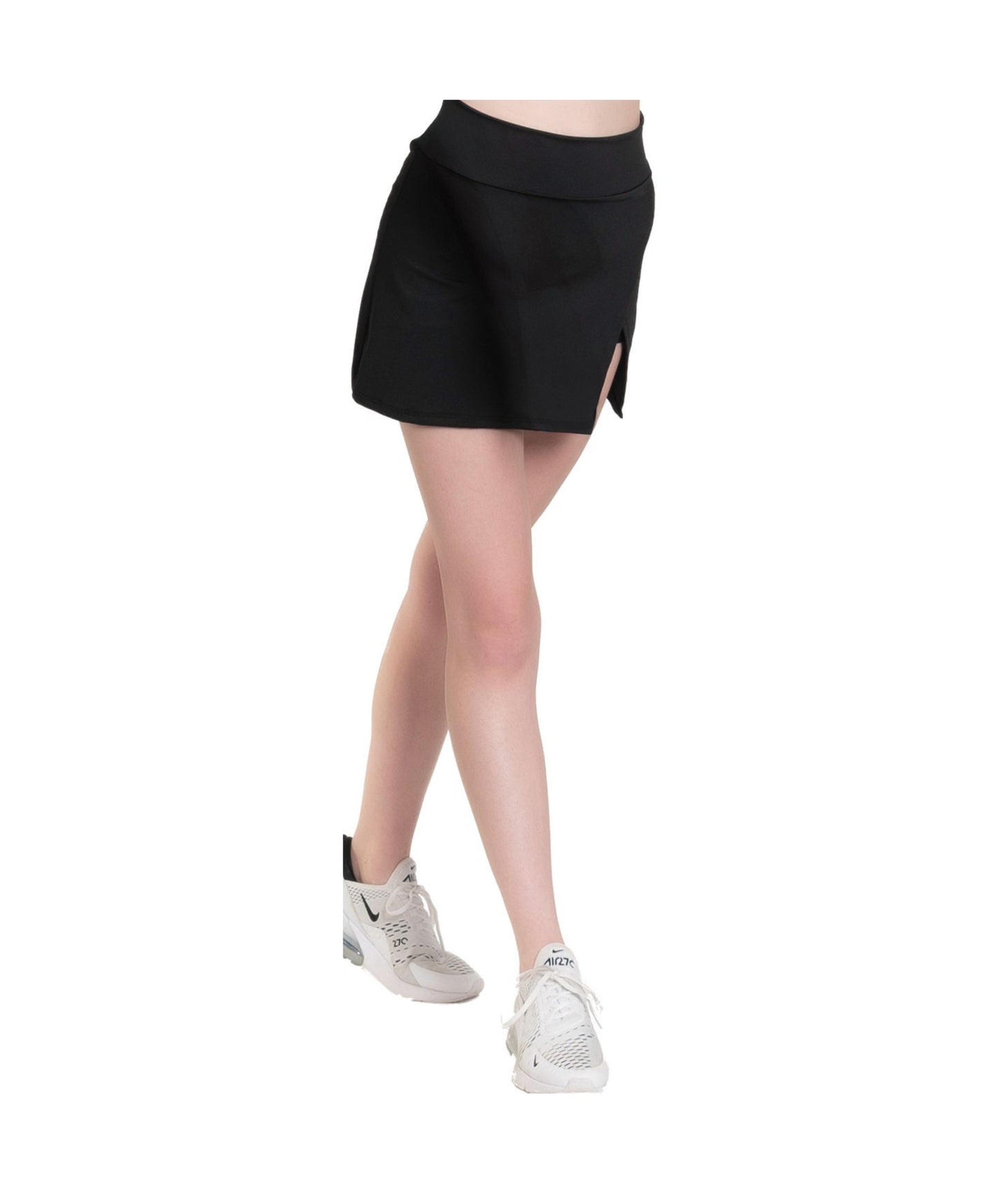 9C Racerback Long Crop with Side Panel & 9D Wide Band Inverted V Skirt