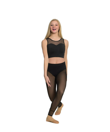 10L Sweetheart Crop Top & 10M Mesh Legging with Attached Brief