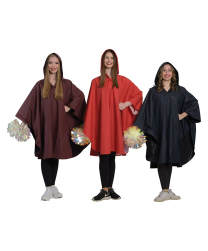 16L Waterproof Poncho with Hood – Multiple Colors Available