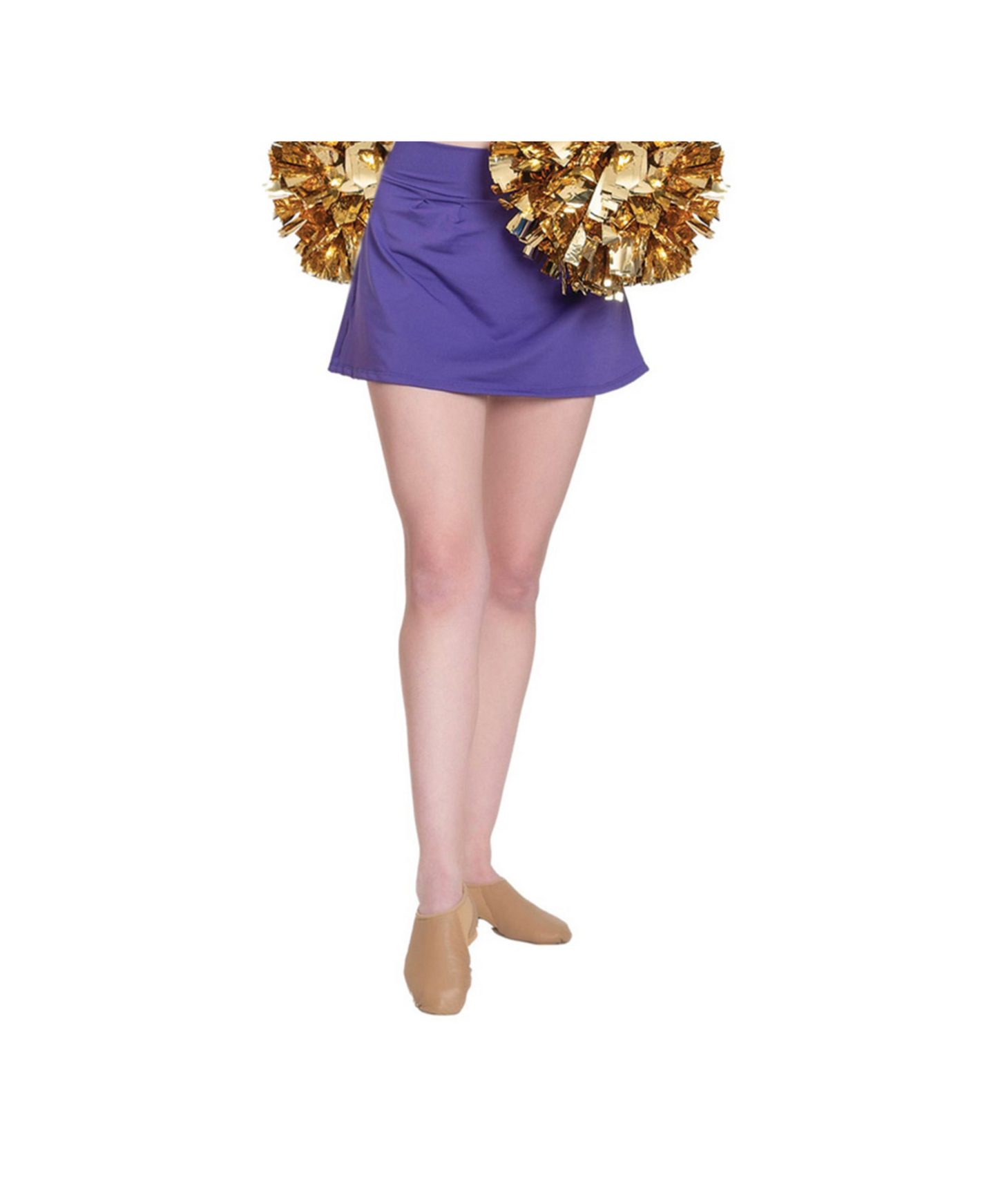 5G LS Mesh Sublimated Crop Top w/School Logo & 5H Pull-on Pleated Skirt w/Brief