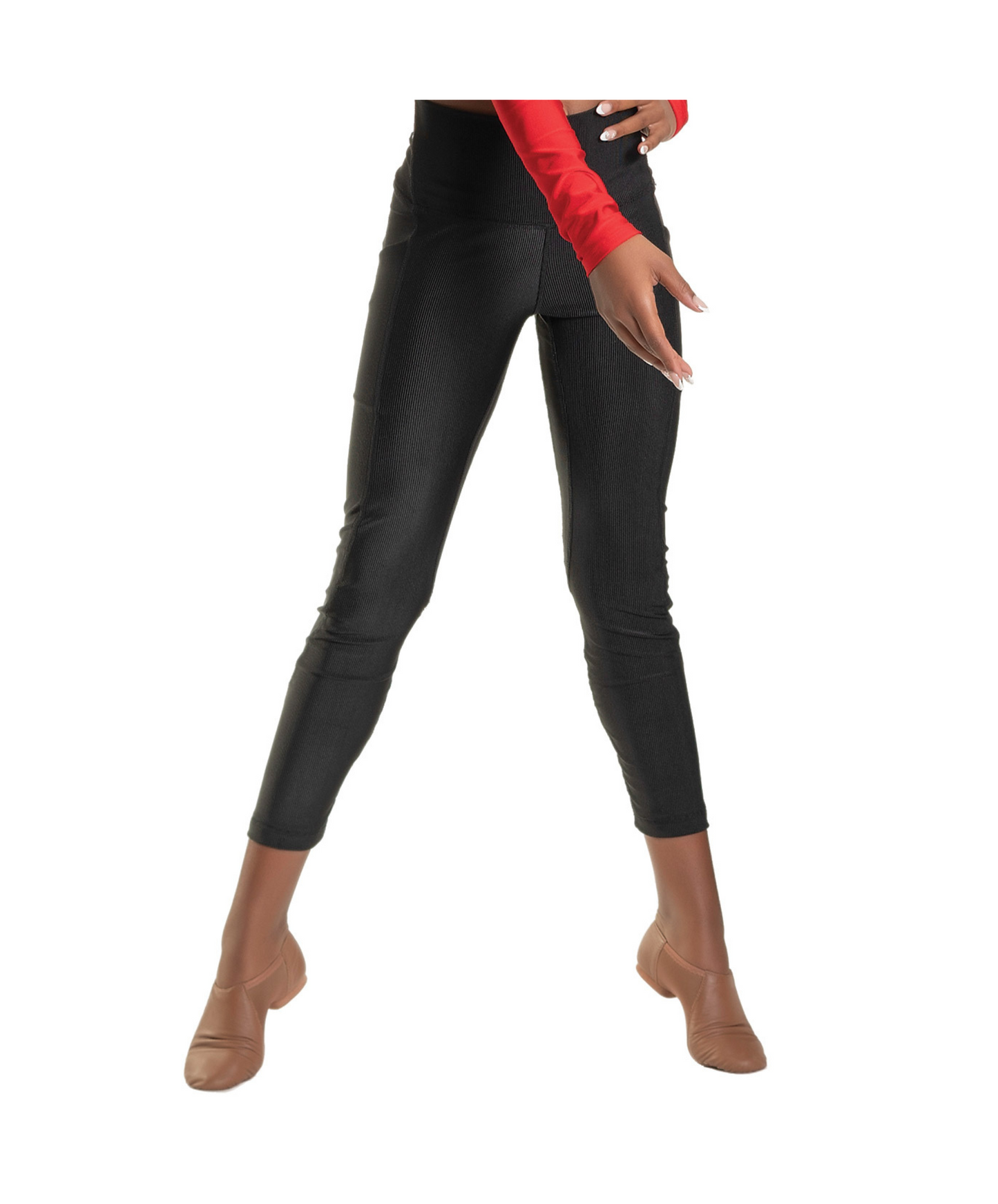 6A LS Crew Neck Crop Top & 6B Hi Waist Capri Legging